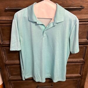 Men’s blue golf shirt